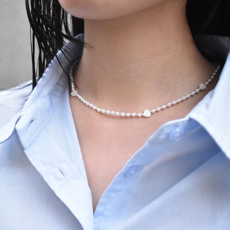 sunlit heart necklace