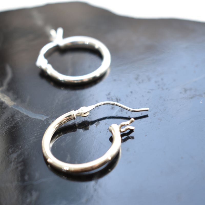 silver925 simple hoop pierce L | ISRIE