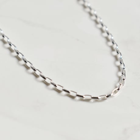 silver925 oval chain necklace