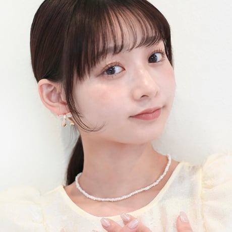 lily ribbon pierce / earring