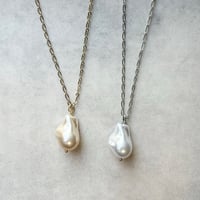 big baroque pearl long necklace