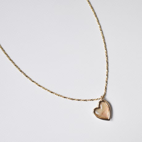 shell heart necklace M