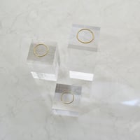 14KGF hammered skinny ring