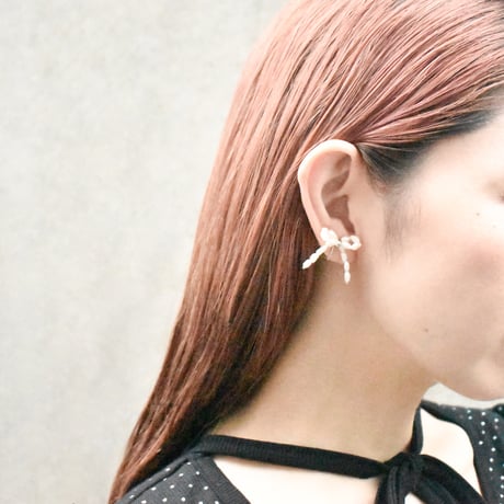 tansui petit ribbon pierce / earring