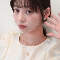 shell heart necklace M