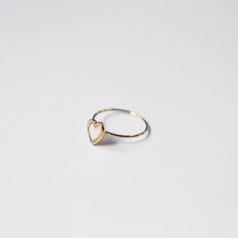 shell heart ring S | ISRIE