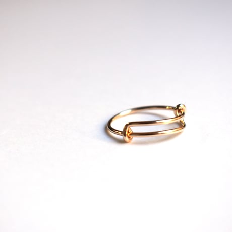 14KGF Free size design ring