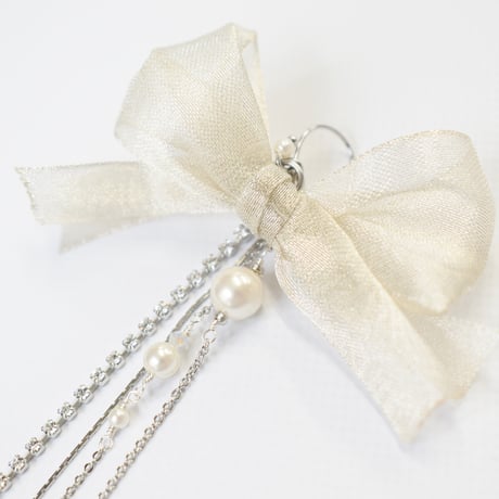 fleuret ribbon pierce / earring