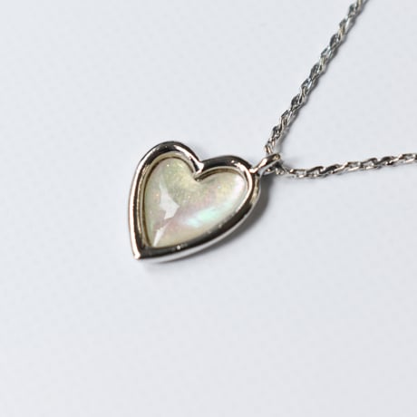shell heart necklace M