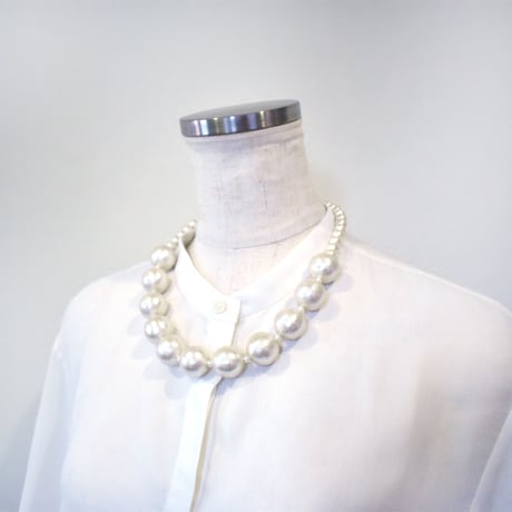 big cotton pearl necklace