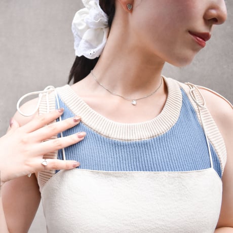 shell heart necklace S