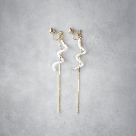 glow long chain pierce / earring D