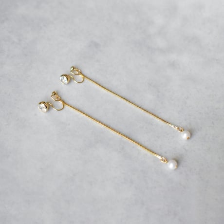 glow long chain pierce / earring B