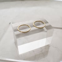 14KGF gloss skinny ring