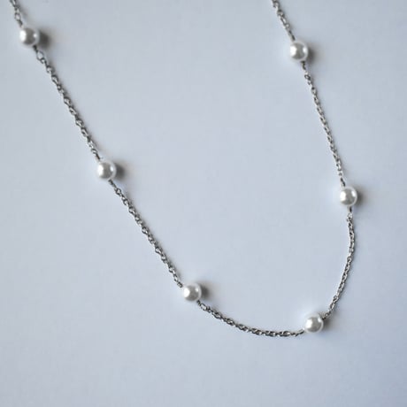 pearl station necklace