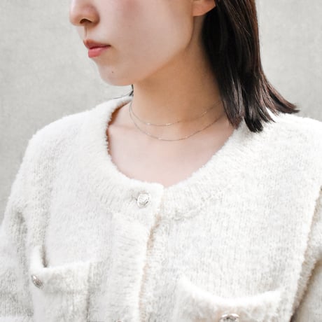 mirror cut necklace