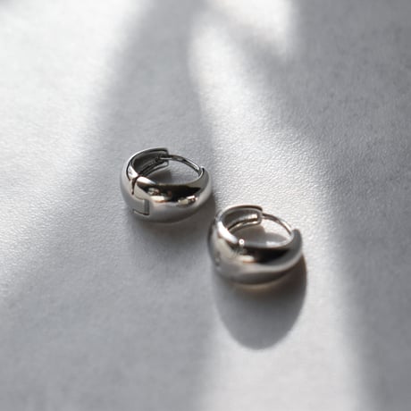 puffy metal hoop pierce S