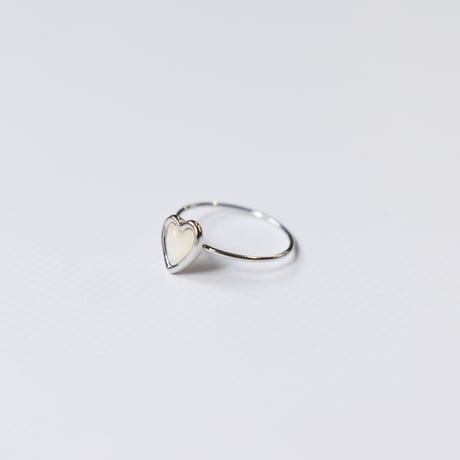 shell heart ring S