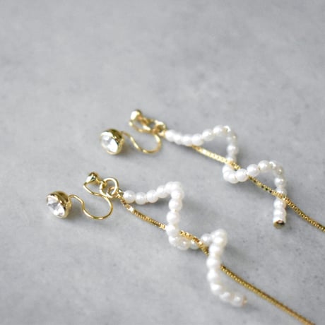 glow long chain pierce / earring D
