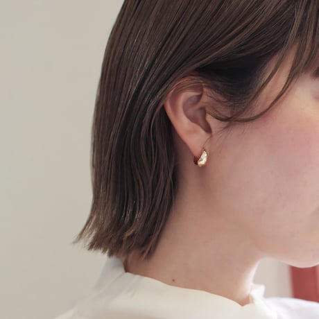 puffy metal hoop pierce S