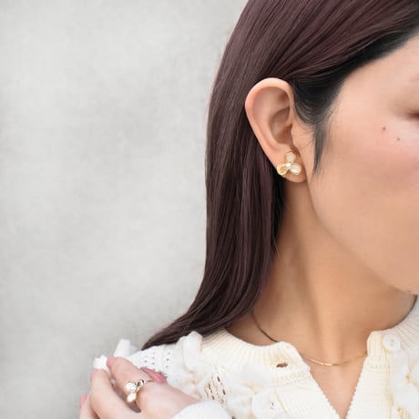 petal clover pierce/earring