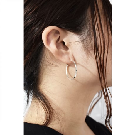silver925 simple hoop  pierce