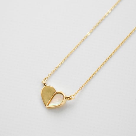 half shell heart necklace