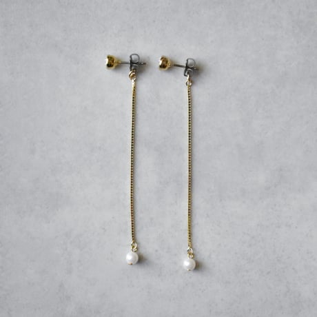 glow long chain pierce / earring B