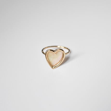 shell heart ring M