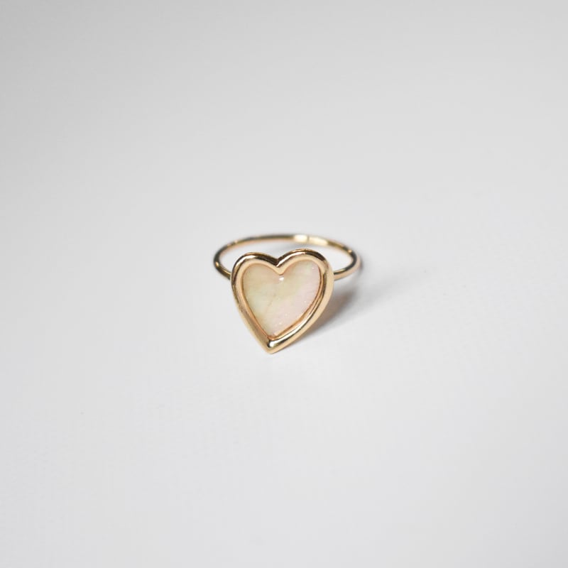 shell heart ring M | ISRIE