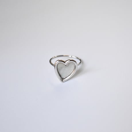 shell heart ring M