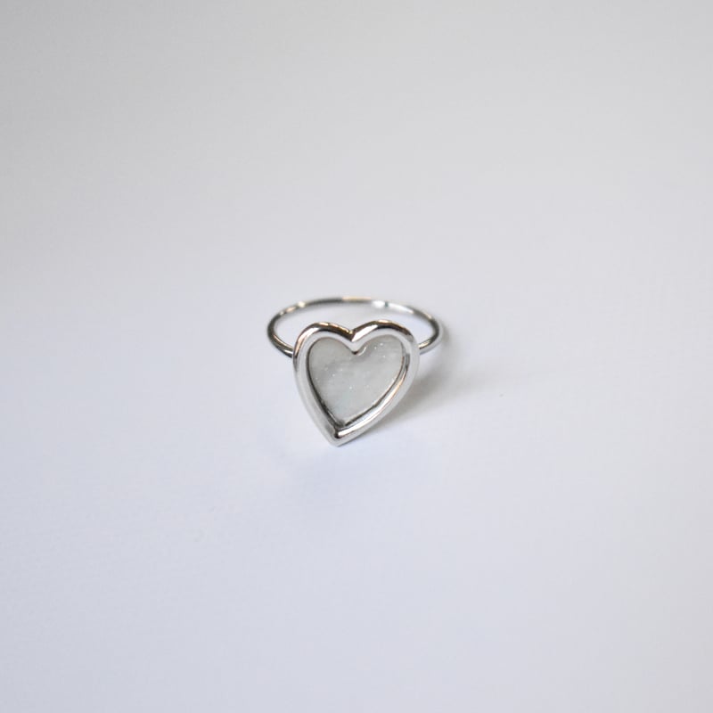 shell heart ring M | ISRIE