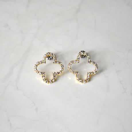 bloom rhinestone pierce / earring