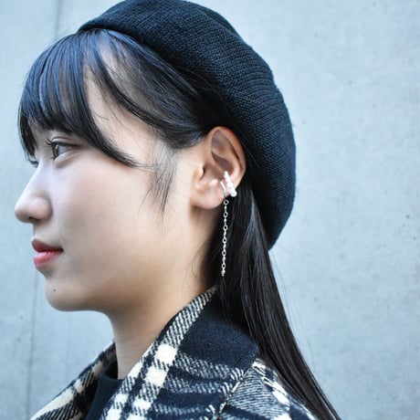 heart chain earcuff