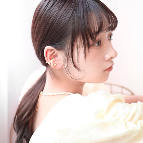 lily ribbon ear cuff