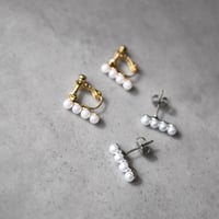 row of pearls pierce / earring M