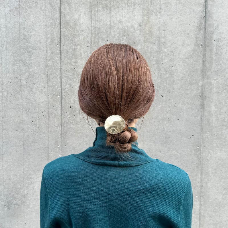 押し花 アリッサム ヘアゴム  ポニーフック１点790円 押し花 ポニーフック ヘアゴム 1点790円