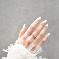 crystal glass X ring