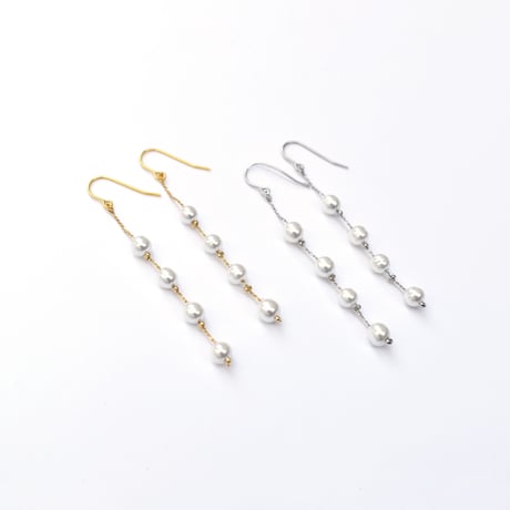 lane baroque glass pearl pierce/earring S