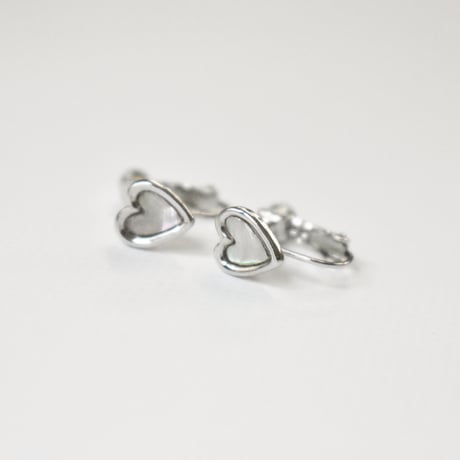 shell heart pierce / earring S