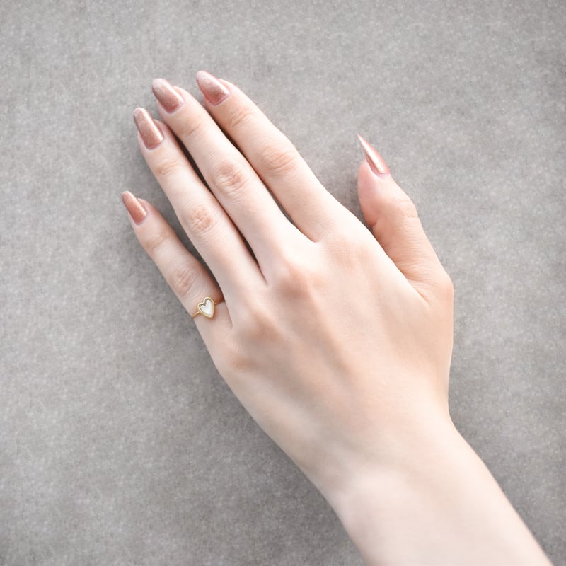 shell heart ring S | ISRIE