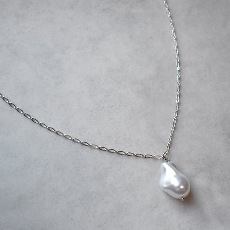 big baroque pearl long necklace