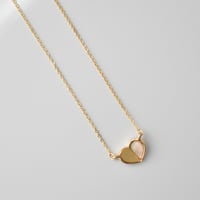 half shell heart necklace