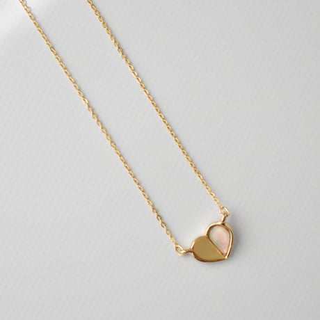 half shell heart necklace