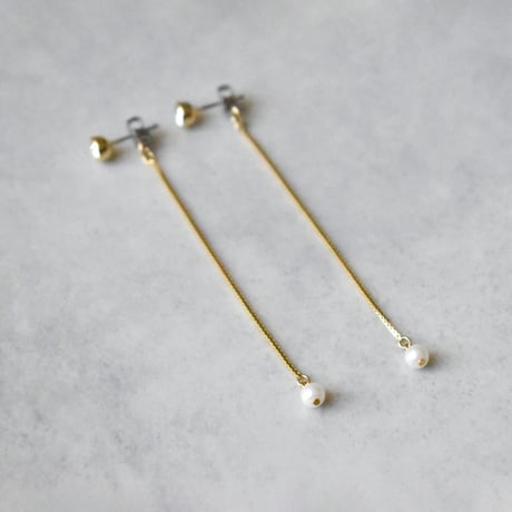 glow long chain pierce / earring B