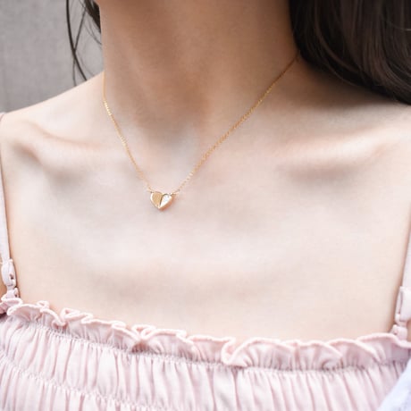 half shell heart necklace