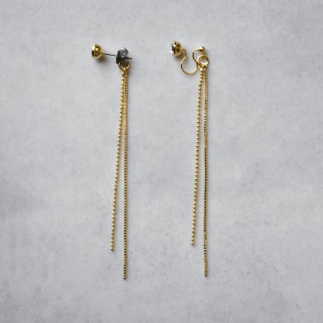 glow long chain pierce / earring A