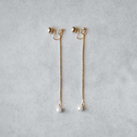 glow long chain pierce / earring B