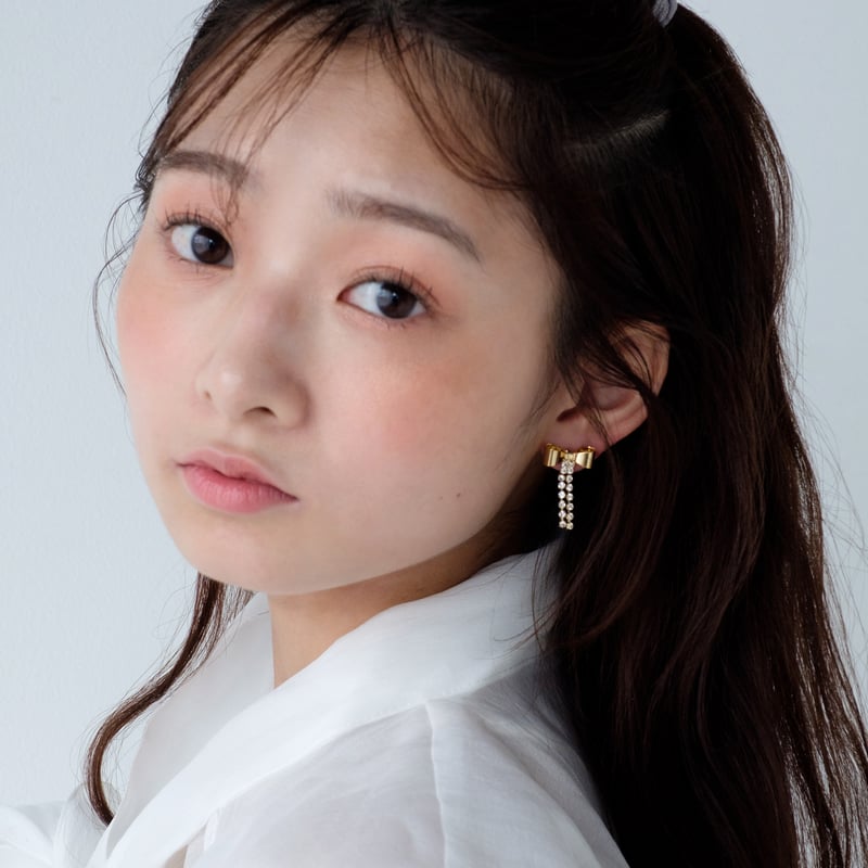 mini ribbon dust pierce / earring | ISRIE