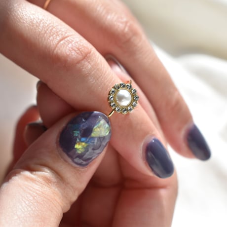 single flower motif ring